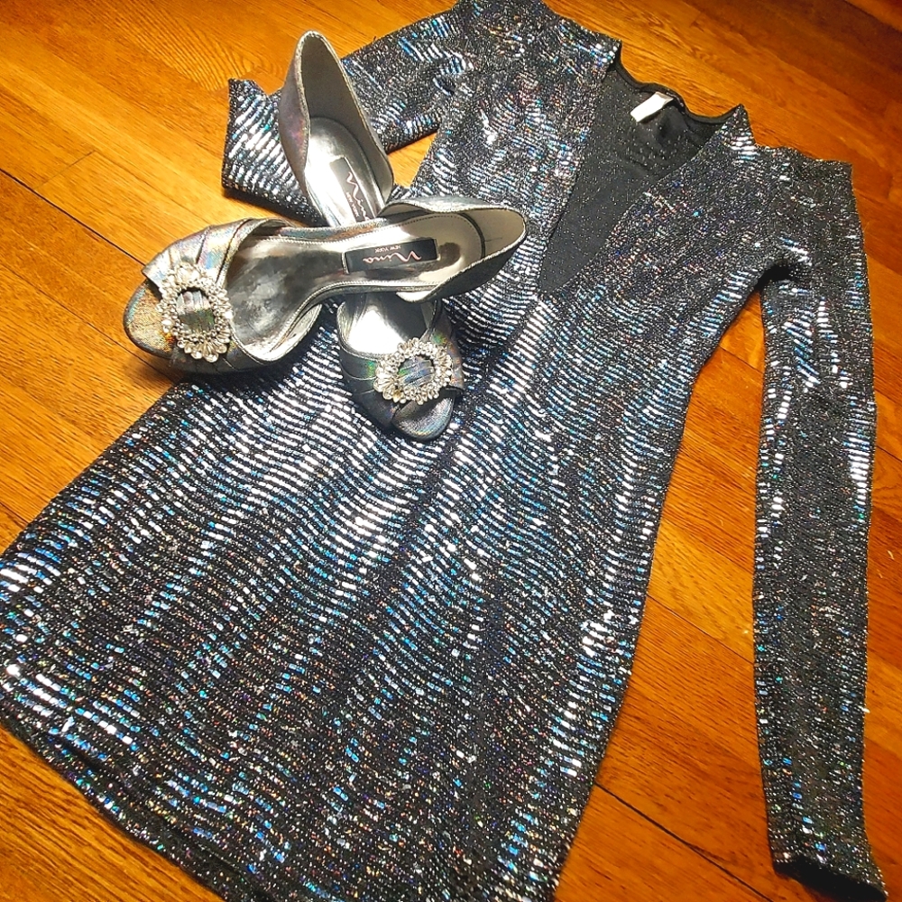 Sequin Luminous Mini Dress